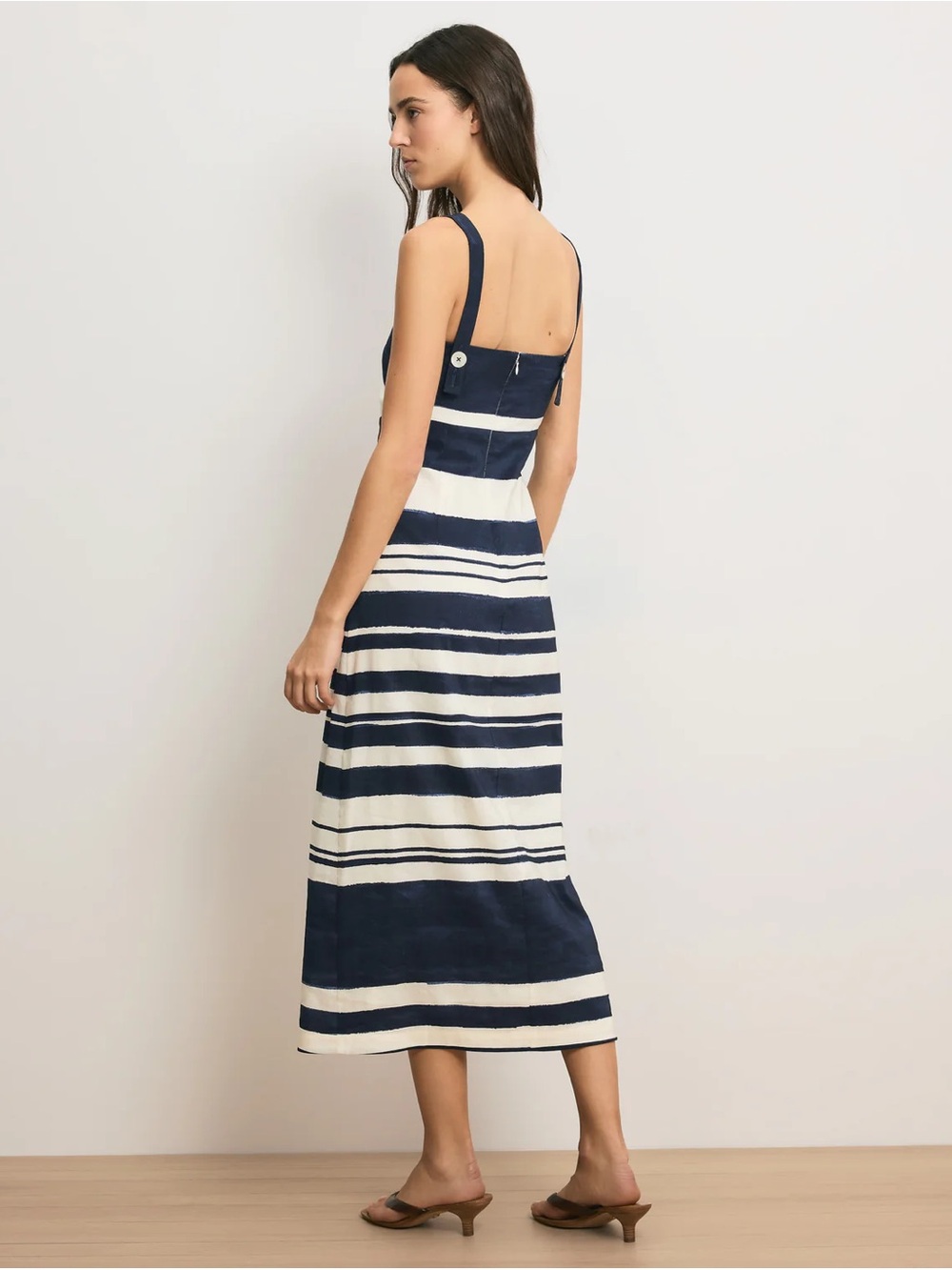 Veronica Beard Ella Striped Midi Dress - Picture 5 of 14